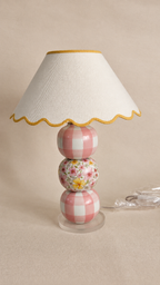 Abajur Joana Vichy & Floral